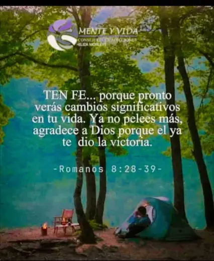Mensaje de fe y cambios positivos